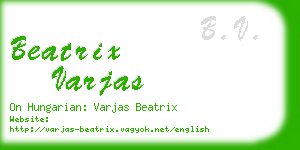 beatrix varjas business card